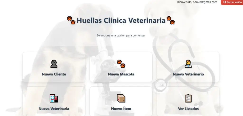vet inicio